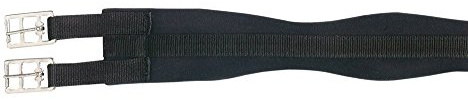 PFIFF 101301 Sattelgurt, gepolsterter Baumwoll-Sattel-Gurt, Schwarz, 80 cm