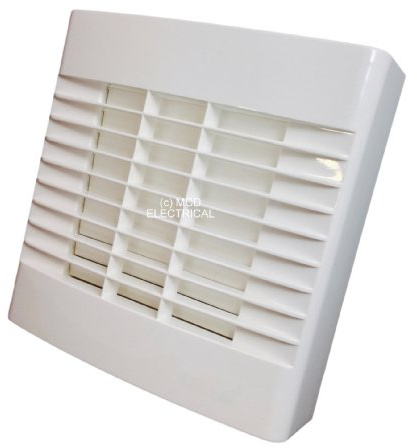 Airvent 459309A 100MM 4 Bathroom Extractor Fan With Timer And Automatic Shutters, White