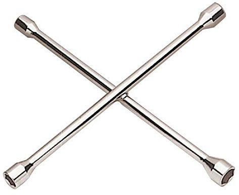 CORA 000120023 Chiave Croce Ruote, Cromata