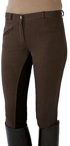 PFIFF Unisex Vollbesatzreithose, brun, 170