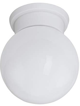EGLO Deckenlampe Durelo, 1 flammige Deckenleuchte modern, Wohnzimmerlampe aus Kunststoff und Glas, Küchenlampe in Weiß, Flurlampe Decke mit E27 Fassung