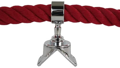 GAH-Alberts - Soporte para pasamanos (para cuerda de 30 mm, incluye tornillos de fijación y tacos, para pasamanos o cuerda de bloqueo)