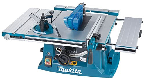 Makita MLT100 Scie bois sur table 1500W avec guides, clés, lame et poussoir