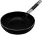 Pentole Agnelli Al Black 3 mm Padella Svasata alta Saltare con Manico Cool, Nero, 20 cm