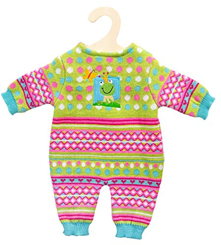 Heless 2666 - Strickstrampler für Puppen, Froschi, Größe 35 - 45 cm