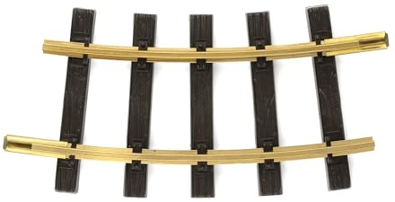 LGB – gebogenes Gleis R1 – 15° - L11020, gebogenes Gleiselement, Gleiserweiterung für Gartenbahn, Gleismaterial, Zubehör, Spur G, Maßstab 1:22,5