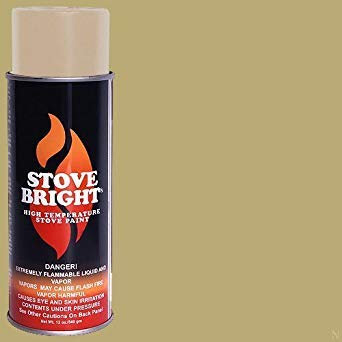 SANDHILL Stove Bright ti-8158 High Temperature Paint, 1200 Degree F Operating Temperature Range, oz aerosol, Surf Sand
