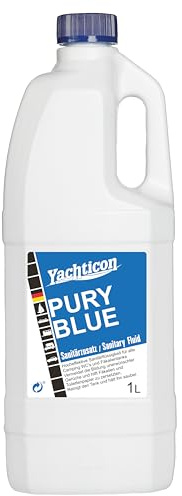 YACHTICON Pury Blue – hocheffektive Sanitärflüssigkeit für Camping-WC & Fäkalientank, verhindert Gerüche, zersetzt Fäkalien & Toilettenpapier, für Kassettentoilette & Holding Tank