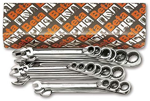 BETA 142/S19 - Serie di 19 chiavi combinate a cricchetto reversibile (art. 142)