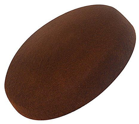 Lawliet A215 Pillendose aus Wollfilz, rund, Fascinator, Fascinator, Braun, Einheitsgröße