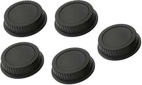 (5 Packs) Fotasy Rear Lens Cover Cap for Canon EOS EF Lens, Canon EF Efs Mount Lense Rear Cap, Canon EF Dust Cap Cover, EF Lens Rear Cap