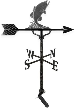 Montague Metal Products 81,3 cm Girouette avec Fer suédois Bass Ornement
