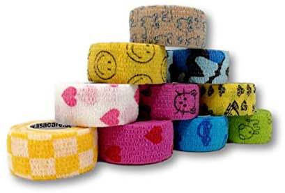 LisaCare® Plaster Bandage, Finger Plaster self-Adhesive - Without Adhesive & Elastic- Wound Bandage, Fixation Bandage, Plaster for Humans & Pets