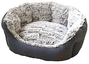 Nobby 60510 Komfort Bett oval Cacho, graublau