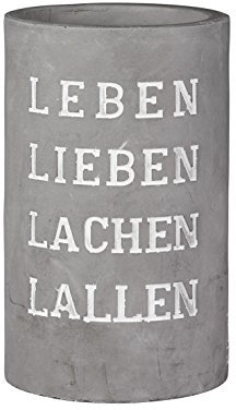 Räder Vino Beton Weinkühler Leben Lieben Lachen Lallen