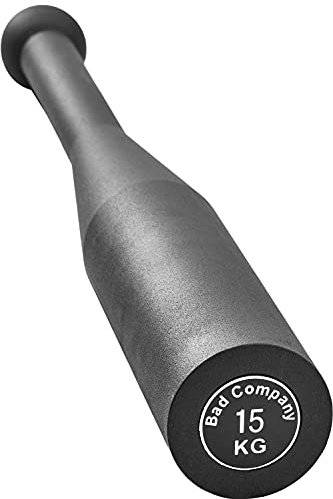 Bad Company Steel Indian Club Bell I Stahl Schwungkeule fürs effektive Ganzkörpertraining I 15 kg