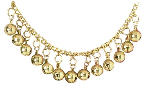 W WIDMANN MILANO Party Fashion 2926G - Knöchelband mit Glöckchen, Schmuck, Fußkette, Haremsdame, Zigeunerin, Karneval, Mottoparty