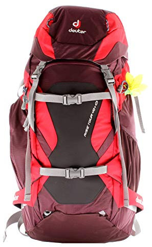 Deuter Rise Tour Kletterrucksack, Damen, Violett (Aubergine/Fire), 40 l