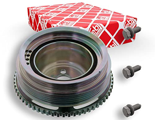 febi bilstein 40315 Riemenscheibe (entkoppelt) für Kurbelwelle, mit Polrad und Schrauben, 1 Stück | Kompatibel mit: FIAT DOBLO Bus, DOBLO Cargo, DOBLO Kasten/Großraumlimousine, DOBLO Pritsche/Fahrgestell, LINEA, PALIO Weekend