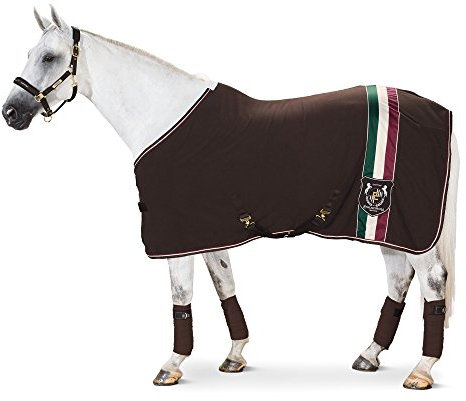 Eskadron Heritage Abschwitzdecke Fleece Stripes Farbe mustangbrown, Größe S - 125cm