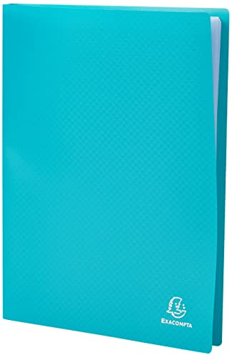 Exacompta - Ref. 85103E - 1 OPAK dokumentmapp - 100 antireflexfickor - 200 vyer - för arkivering av A4-dokument - mått 24 x 32 cm - flexibelt polyprohölje - mörkgrön färg