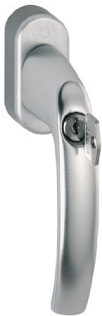 HOPPE Fenstergriff duraplus Atlanta in Aluminium natur /abschliessbar/ (Secu100® + Secustik®)