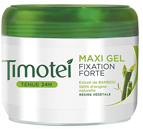 Timotei Maxi hårgel, bambu extrakt 100% vegetabiliskt ursprung, vegetabiliskt harts, stark fixering 24 timmar - 300 ml