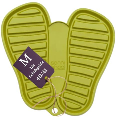 Sanni Shoo Shoe.Pad Shoe Rack, Shoe Drip Tray, Washable Shoe Mat in Various Sizes & Colours, Flexible Shoe Tray (M, up to Shoe Size 41)