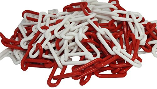 PROMAT 131202 Absperrkette L.30M Ku. Rot/Weiß