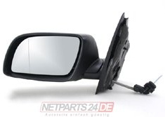 Johns, Außenspiegel Spiegel passend für VW Polo 02 9N 10/01-04/05 Links Fahrer schwarz | Kompatibel mit: VW POLO