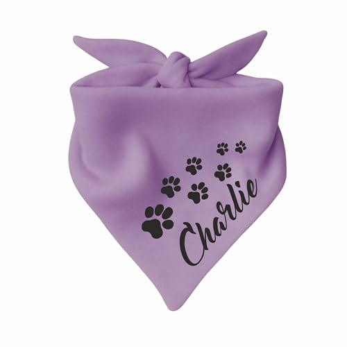 Hunde Dreiecks Halstuch (Fb: Flieder) (Gr. 1 (55 cm)) Name des Hundes