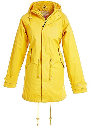 BMS Regenmantel Regenjacke - 100% wasserdicht - gelb Gr.40