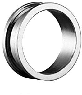 eeddoo Flesh Tunnel Silber Titan 1,2 mm