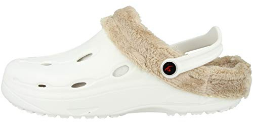 chung shi Unisex Dux Winter Clogs, Weiss/Natur, 39/40 EU (M)