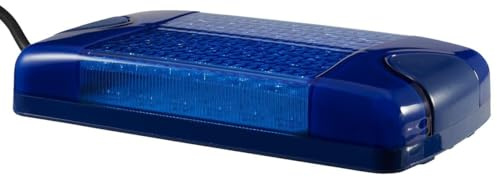 HELLA 2XD 965 429-001 LED-Luz de aviso, de destellos - Multi F Duraled - 12/24V - azul - Conexión roscada/montaje exterior - Cable: 2580mm
