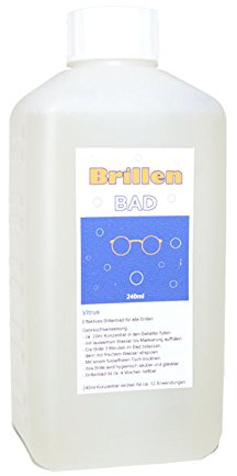 Brillenbad Vitrus - 240ml Konzentrat abgefüllt in neutraler Flasche