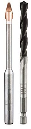 ALPEN Feinsteinzeug-Fliesenbohrer Keramo Extreme 2-teilig (Größe 8 mm, Länge 160 mm/100 mm, Bohrer für Glas / Porzellan) 300052100