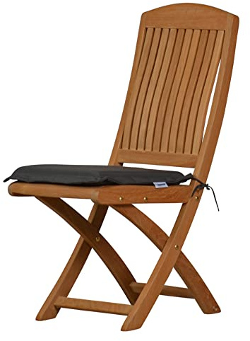 Kai Wiechmann Sitzauflage Gartenstuhl anthrazit grau Premium Made in Germany