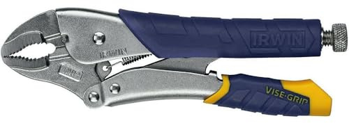 Irwin Industrial Tools 05T 10-Inch and 250-mm Curved Jaw Locking Plier with Wire Cutter