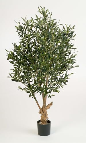 artplants.de Deko Olivenbaum, 2288 Blätter, 120cm | künstlicher Baum - Olivenbaum künstlich