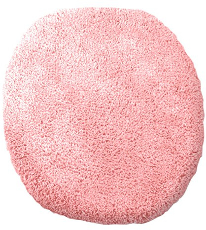 Kinzler J-10000/103 hochwertiger Mikrofaser WC Deckelbezug Uni, 47x50 cm, flusenfrei, pflegeleicht, Rose