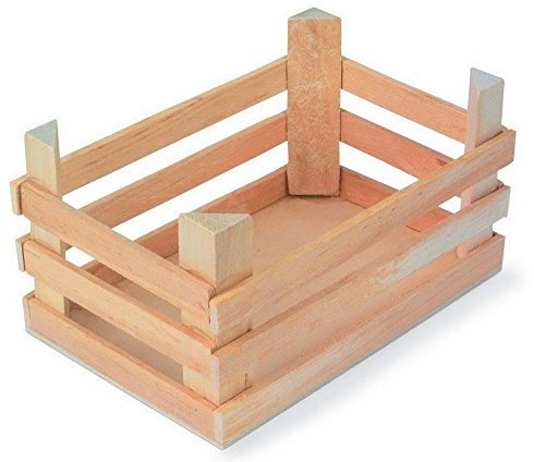 Small Foot Grande cagette en Bois Naturel, Lot de 3, Pratique Rangement ou déco, env. 18 x 12 x 10 cm, 1807