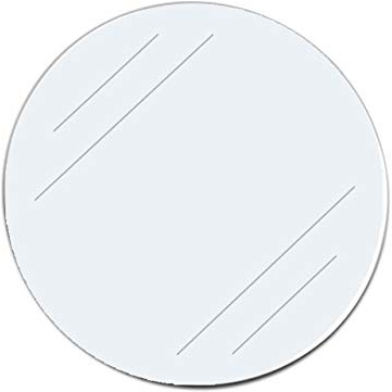KLEBESHOP24 Klebeetiketten selbstklebend transparent, Ø 50 mm, 100 Stück | einseitige Klebepunkte, Verschlusspunkte