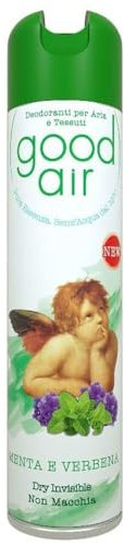 Good Air, Deodorante per Ambiente, Spray, Profumo Menta e Verbena, 400 ml