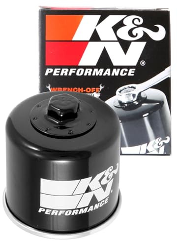 K&N Powersports Ölfilter - Patrone 66x76mm kompatibel mit Peugeot, Triumph (KN-191) , Rot | kompatibel mit Peugeot, Triumph (KN-191)