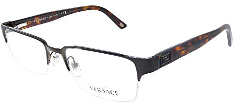 Versace VE 1184 1269 Brushed Brown Metal Rectangle Eyeglasses 53mm