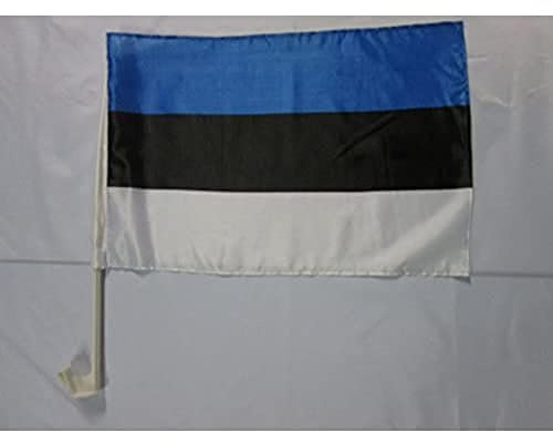 AZ FLAG - Drapeau Italie Pour Décoration Voiture Avec Attaches En PVC Et Système d'Accroche - Car Flag Italien - 100% Polyester - 50g - 45x30 cm