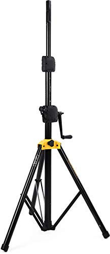 Hercules Stands SS710B Boxenstativ mit Handkurbel, schwarz, gelb