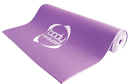 Body Revolution halkfri yoga och pilates träningsmatta (lila)
