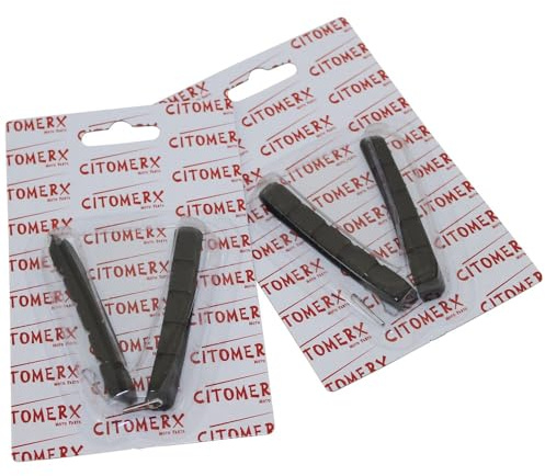 2 Paar Fahrrad Bremsbeläge, Bremsklötze, Bremsschuhe CMX 72mm schwarz für Shimano XTR, Deore XT V-Bremsanlage